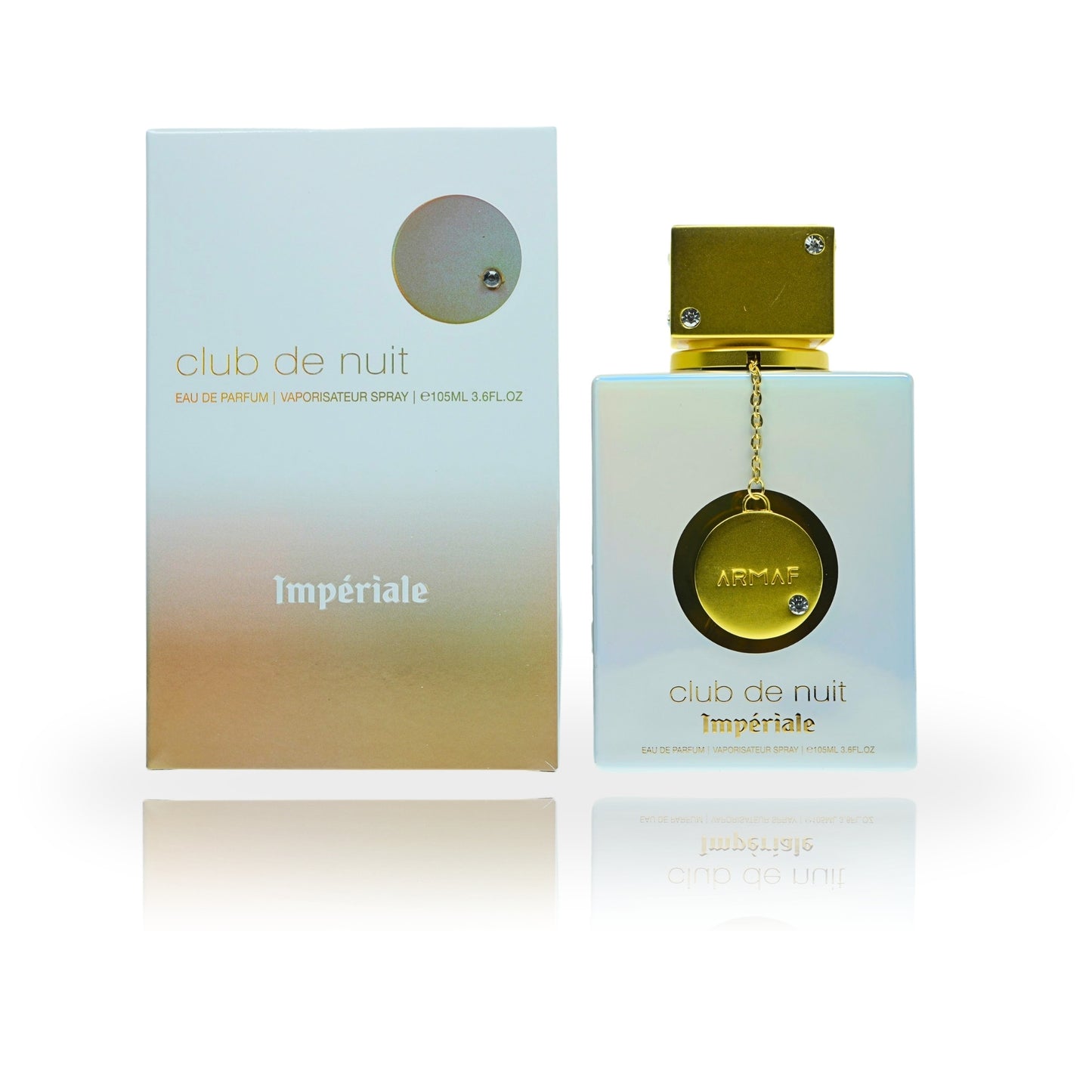 Luxurious women's fragrance in a white and gold 105ml bottle