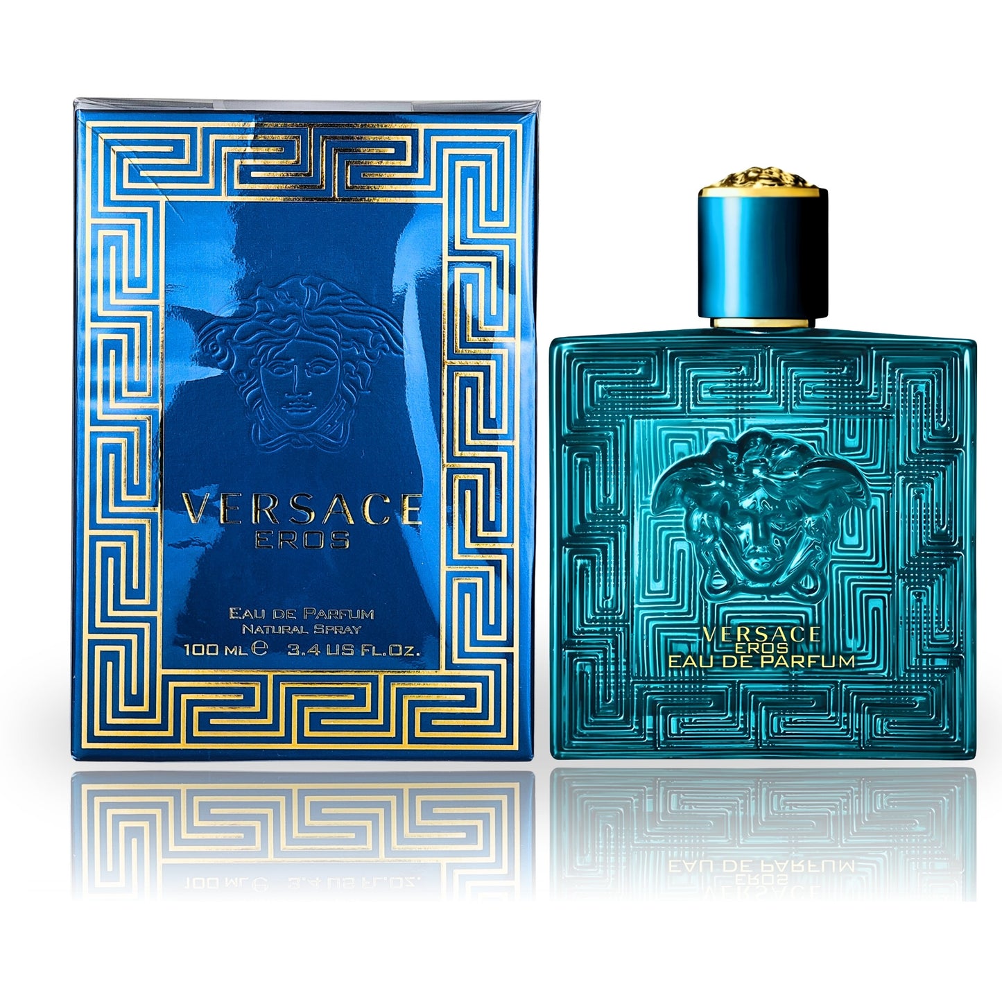 Versace EROS Eau de Parfum 100ml bottle - intense and bold fragrance for men