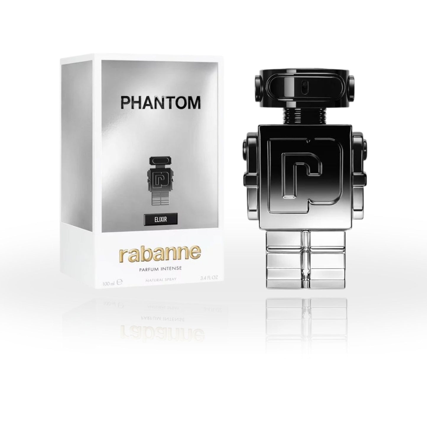 Phantom Elixir Rabanne Parfum Intense 100ml bottle - a bold and powerful fragrance