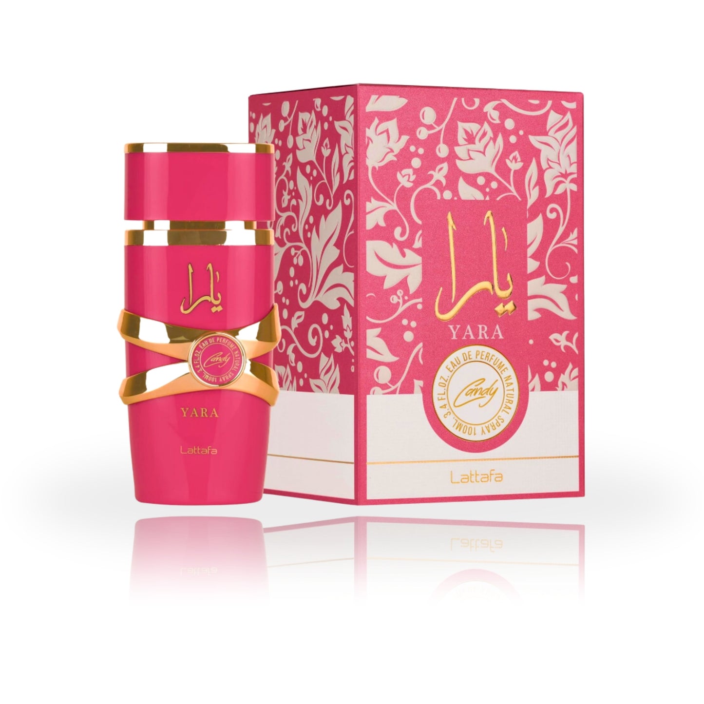 Lattafa Yara Candy Eau de Parfum 100ml bottle – sweet and playful gourmand