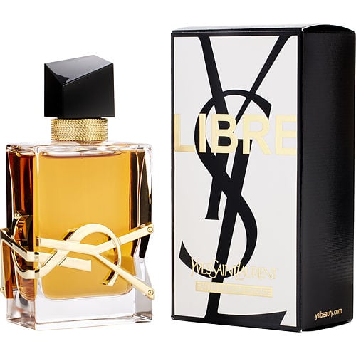Close-up of the Libre Intense bottle showcasing its luxurious design and intricate detailing.