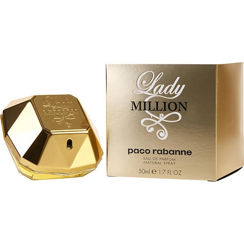 Blend of raspberry, jasmine, and honey notes in Paco Rabanne Lady Million