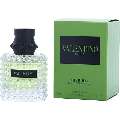 Valentino Green Stravaganza Eau de Parfum vibrant green packaging reflecting bold and energetic scent