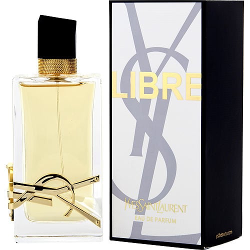 Yves Saint Laurent Libre Eau de Parfum 90ml bottle – iconic clear glass with gold YSL logo