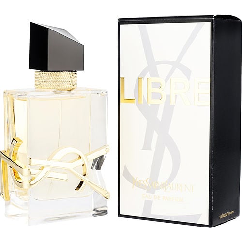 Close-up of Libre Eau de Parfum showcasing its sophisticated design and gold accents