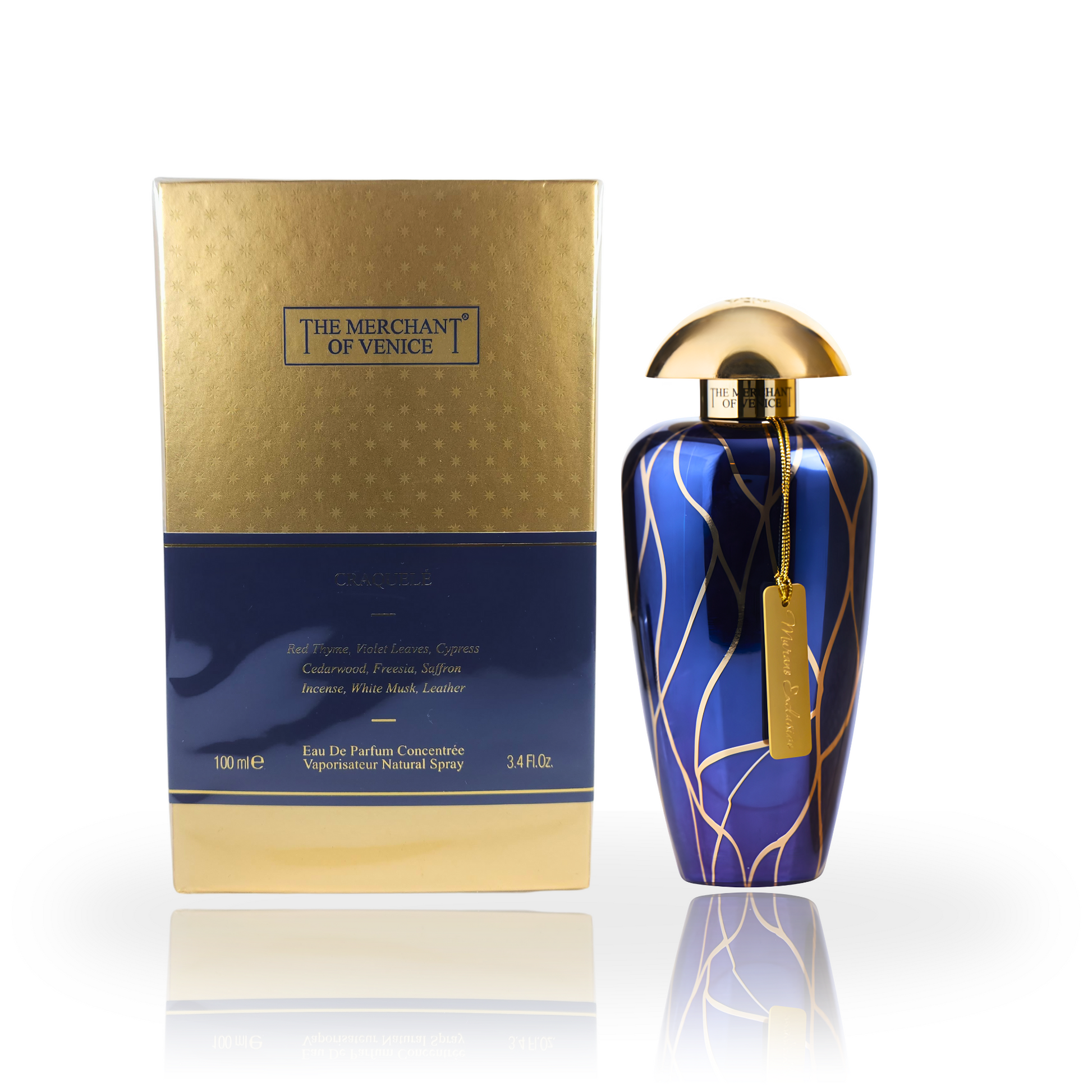 The Merchant of Venice Craquelé Eau de Parfum Concentrée 100ml bottle - exquisite and luxurious floral fragrance