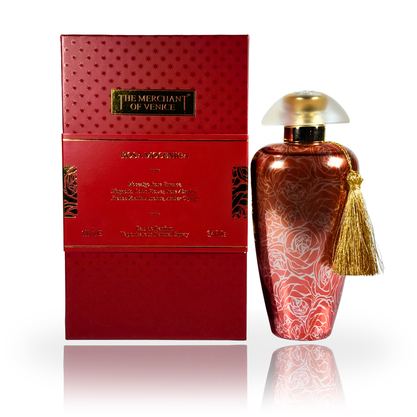 The Merchant of Venice Rosa Moceniga Eau de Parfum 100ml bottle - elegant and floral