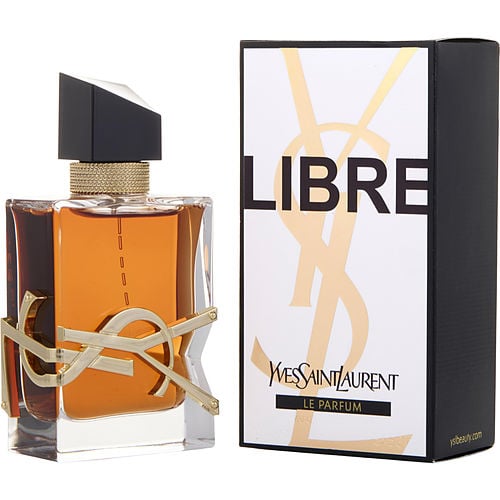 Close-up of the Libre Le Parfum bottle showcasing its luxurious design and intricate detailing.
